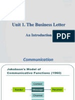 Unit 01 - The Business Letter