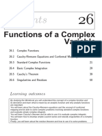 Variable Functions of A Complex: Learning Outcomes