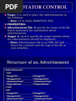 Ad Rotator Control: Usage: It Is Used To Place The Advertisements On