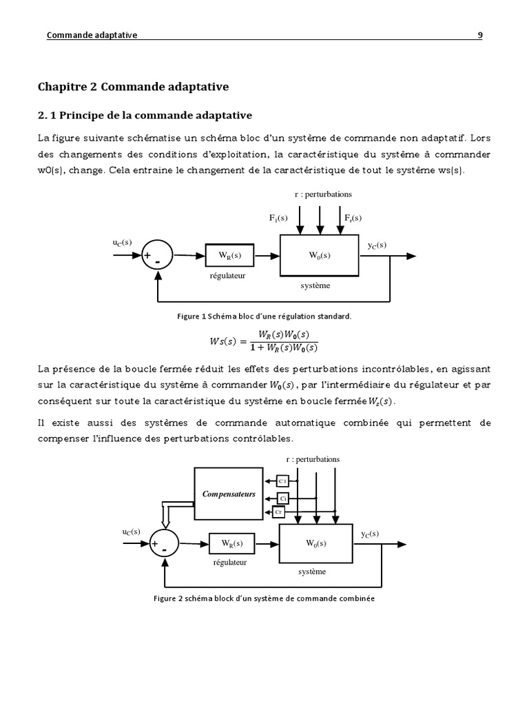 Commande Adaptative : Principes et Schémas | PDF | Automatisation ...