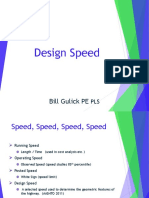 Design Speed: Bill Gulick PE