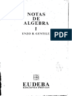 Notas de Algebra Enzo Gentile PDF