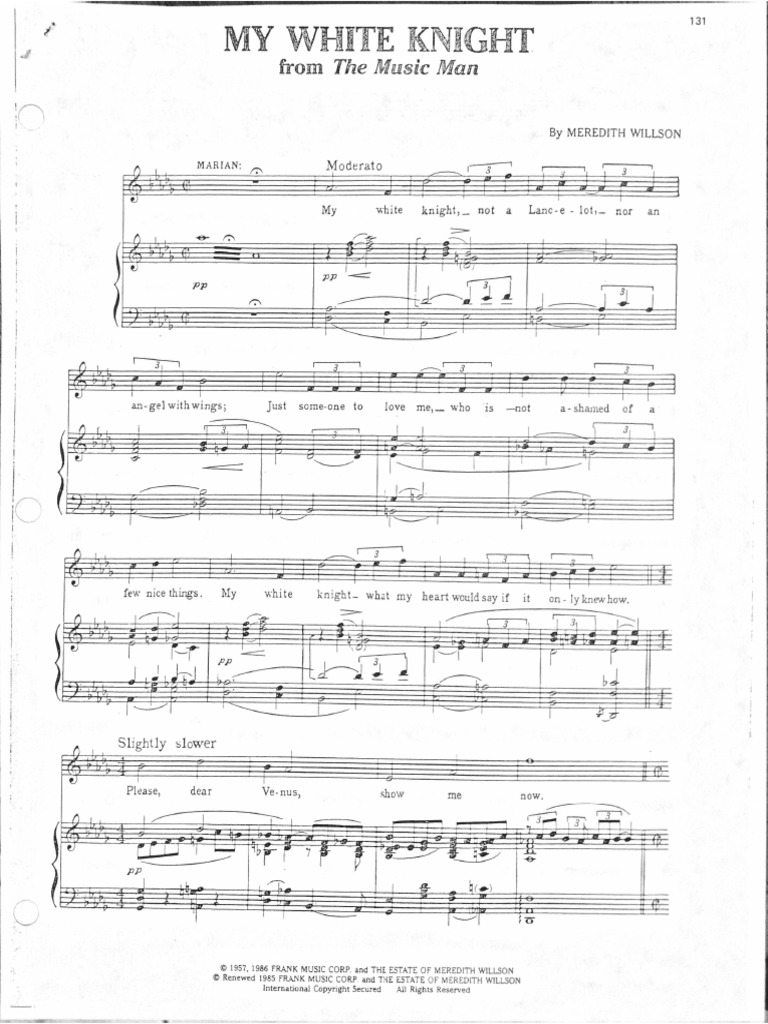 My White Knight Music Man PDF