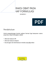 Interaksi Obat Pada Tahap Formulasi