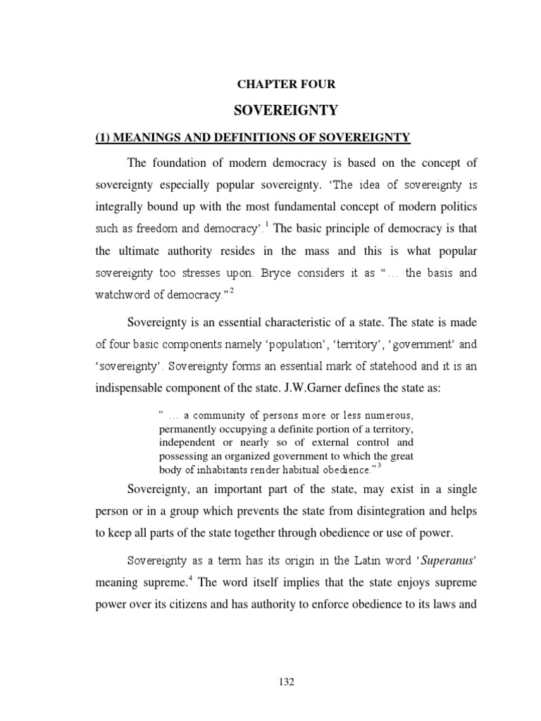 sovereignty chapter four sovereignty sovereign state scribd