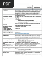 Daily Lesson Plan of M8Al-Ih-2: Annex 18 Deped Order No. 42, S, 2016