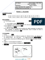 Devoir Corrigé de Contrôle N°1 - SVT - Bac Sciences Exp (2012-2013) MR Mzid Mourad PDF
