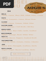 Augie mussel menu