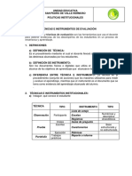 Técnicas e Instrumentos de Evaluación