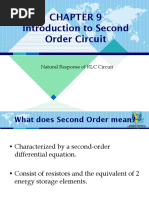 Introduction To Second Order Circuit: Natural Response of RLC Circuit