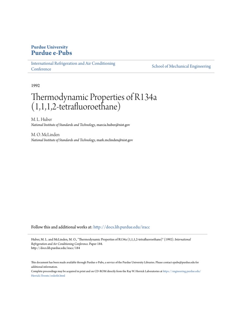 1 1 1 2 Tetrafluoroethane Properties