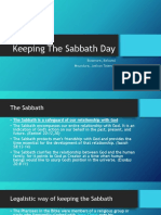 The Sabbath: God's Gift of Rest and Relationship