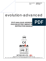 Evolution-Advanced: Analogue Addressable Photoelectric Smoke Sensor Instruction Manual