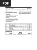 Video Output Amplifier TDA6111Q: Philips Semiconductors Preliminary Specification