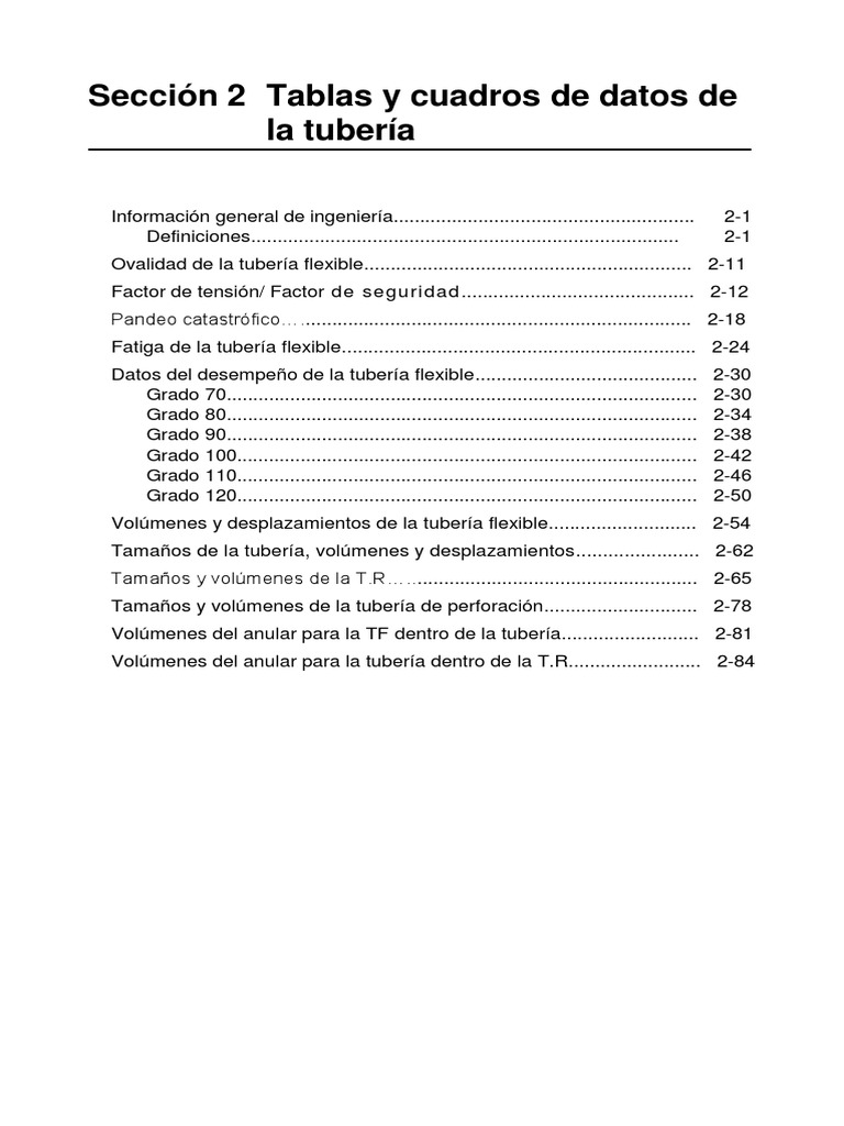 Coiled Tubing Handbook Sec 02 (Spanish) PDF Presión Ingeniería