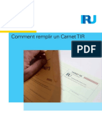 How To Fill in A TIR Carnet FR