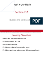 Subset and Set Theory