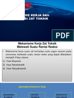 Pertemuan Ke 4 Mekanisme Kerja Interaksi Zat Toksik