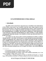 Teixeira, A - O Pantiteísmo de Cunha Seixas