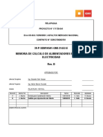 Memoria de cálculo de conductores eléctricos de 4.16 kV