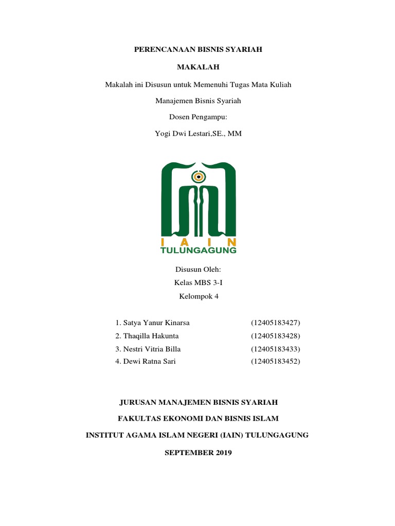 Perencanaan Bisnis Syariah