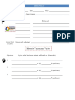 Lesson Plan Template Fillable Form 2019