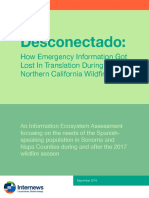 Desconectado:: How Emergency Information Got Lost in Translation During The Northern California Wildfires