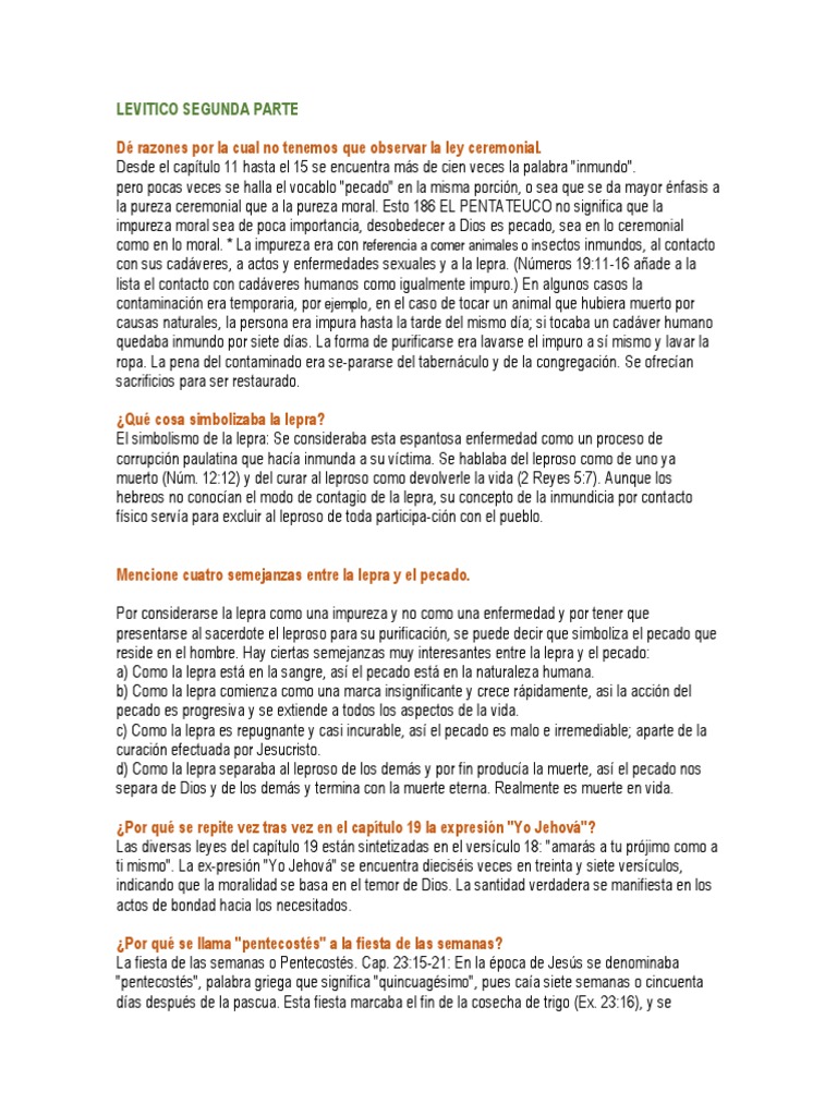 Exodo Estudio Biblico Pdf Expiación En El Cristianismo Lepra