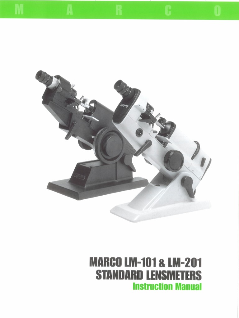 Marco Lensmeter Lm101 Lm102 Instruction Man | PDF