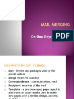 Mail Merging