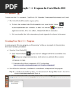 Running Sample C++ Program in Code Blocks IDE: A Checklist