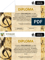 Diploma: Musical en Flauta Traversa". en El Centro Cultural de