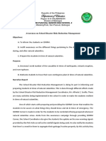 Department of Education: Awareness On School Disaster Risk Reduction Management Objectives