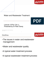 Water and Wastewater Treatment: Lecturer: A/Prof. Qin Li, Presented by DR Peter Davey