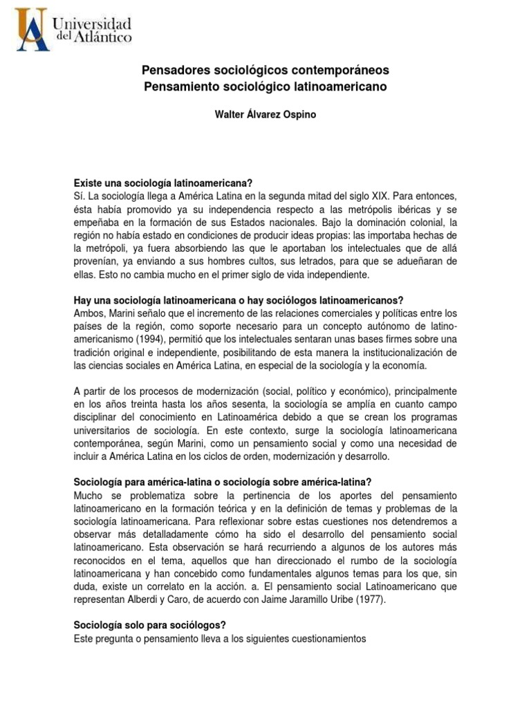 Pensadores Sociológicos Contemporáneos PDF Teoría de la modernización Sociología