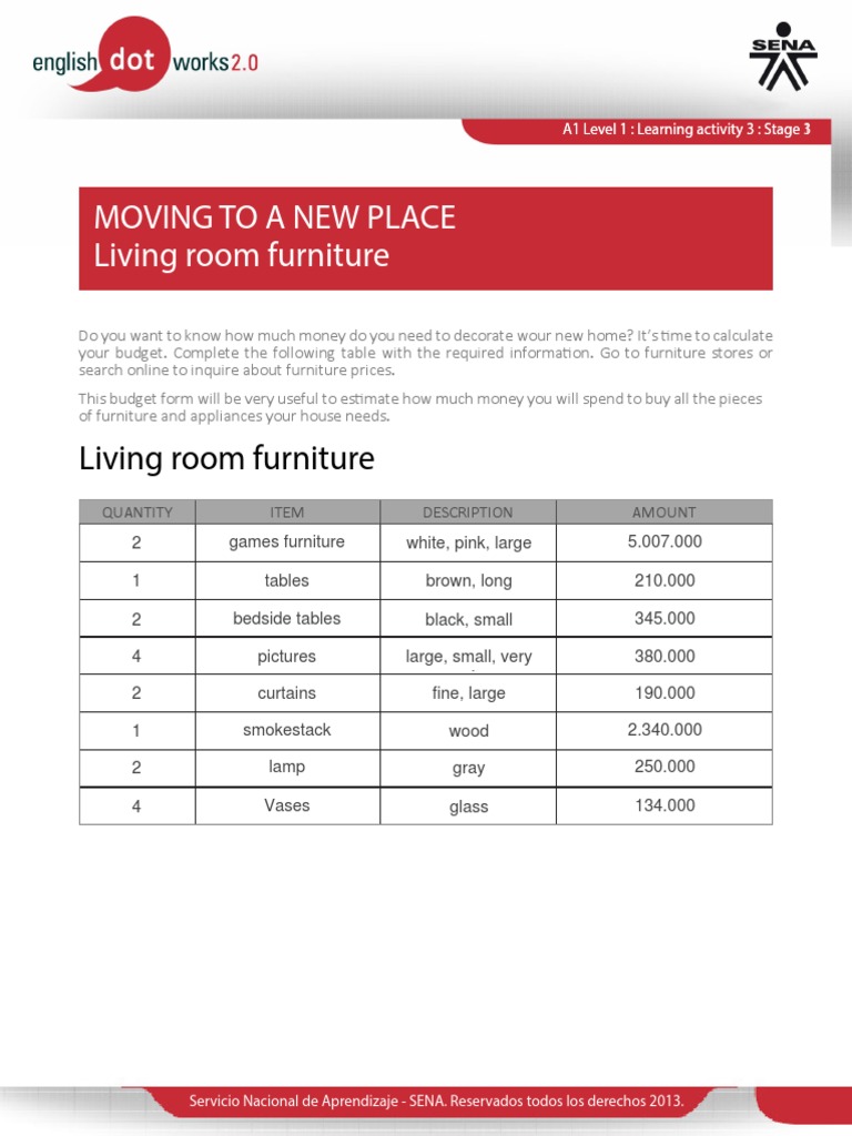 Calculating Furniture and Appliance Costs for a New Home A Budget