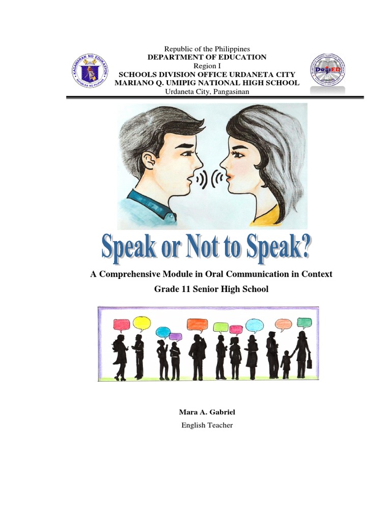 Speak or Not To Speak - Mara Gabriel PDF | PDF | Vowel | Larynx