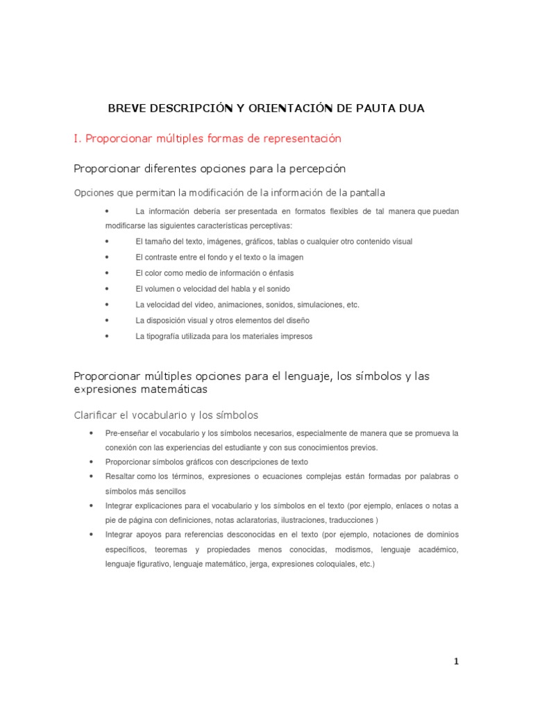 Pauta Ejemplos de Aplicacion Dua | PDF | Los símbolos | Imagen