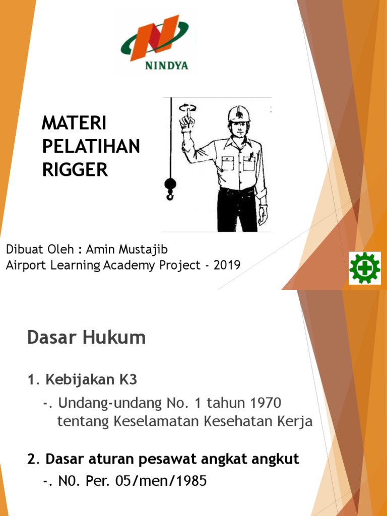 Materi Pelatihan Rigger dan Alat Angkat | PDF | Griya & Taman