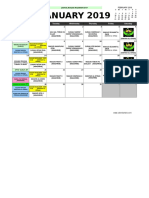 2019 Excel Calendar Planner 12