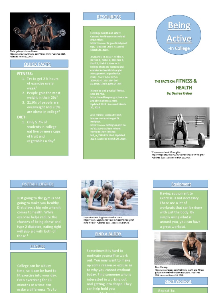 Brochure 1 | PDF | Physical Fitness | Obesity