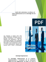 2.9 Relación de La Estructura, La Cultura y El Clima Organizacional Con La Estrategia de Una Empresa