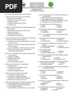 Pretest in Oral Communication