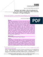 A Ciência e o Cristianismo: Uma Análise Crítica Da Aplicação Da Cosmovisão Cristã Na Ciência Através Da Polêmica Entre Teoria Da Evolução e o Design Inteligente