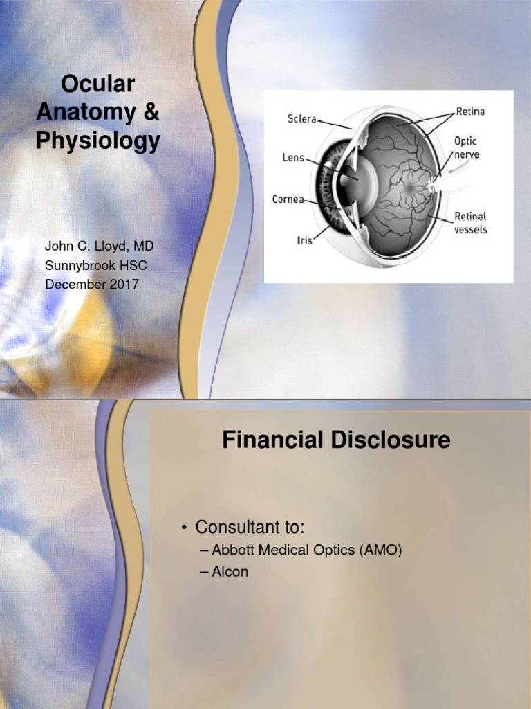 Ocular Anatomy and Physiology Overview | PDF | Retina | Cornea