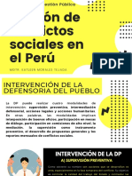 La Gestión de Conflictos Sociales en El Perú