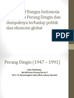 Peran Aktif Bangsa Indonesia Pada Masa Perang Dingin