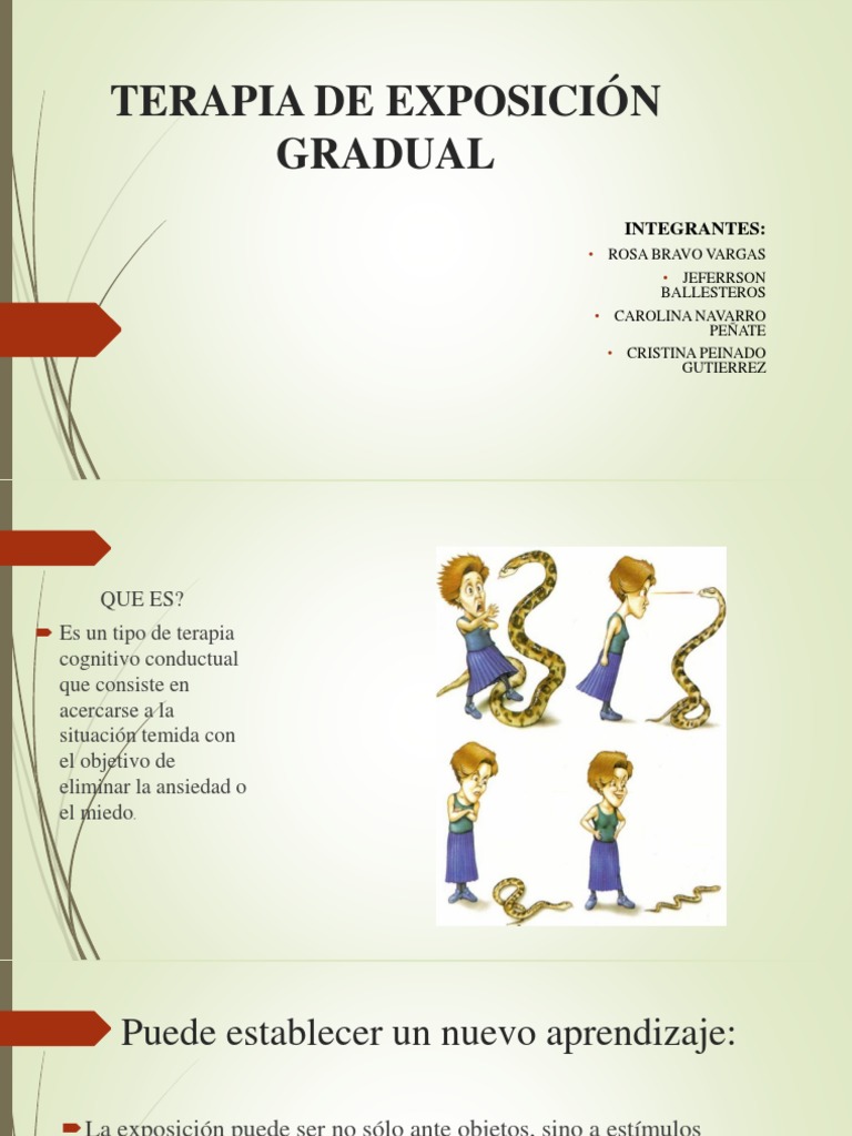 Terapia de Exposición Gradual | PDF | Ansiedad | Psicopatología