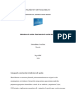 Indicadores de Gestión, Departamento de Gestión Humana