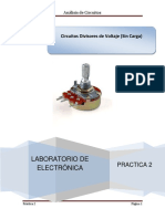 Practica 2 Divisor de Voltaje PDF
